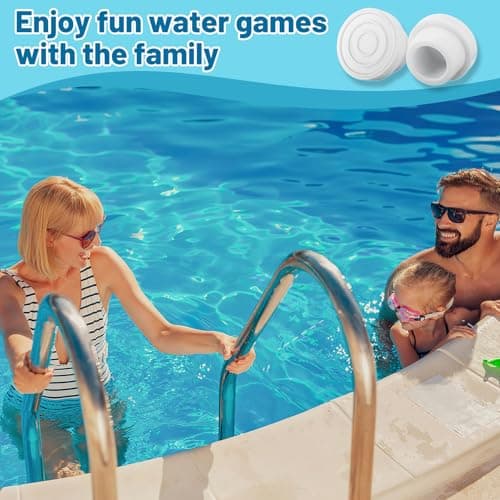 Pool Ladder Bumpers for Inground Pool - 4Packs Inside Plug Caps fit 1.9" Standard Steps Tubing, Rubber Foot Cover Protect Swimming Pool Liner