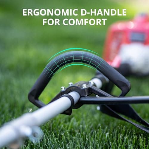 2-in-1 Gas Brush Cutter & String Trimmer, 26cc Engine, 10-inch Blade, 16-inch AM4532