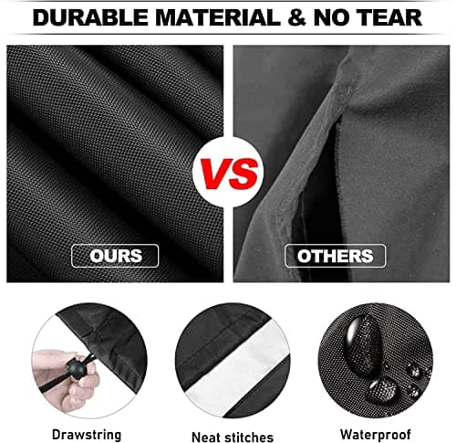 Grill Cover Fit for George Foreman 12-Serving Indoor/Outdoor Rectangular Electric Grill GFO201R,24"X10"X17"