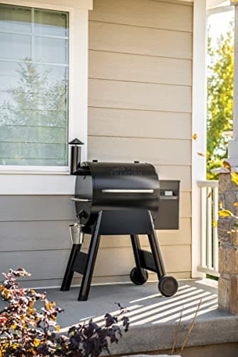 Traeger Grills Pro 575 Wood Pellet Smoker and Grill, WiFi and App Enabled Electric Smoker, 6-in-1 BBQ and Pellet Grill, 572 Square Inches of Grilling Area, 500 Degree Max Temperature, Black Finish