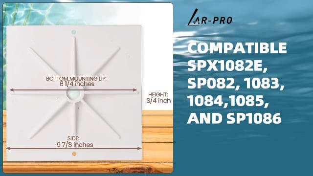 (2-Pack) The Exact 10'' Skimmer Lid Replacement | Compatible with Hayward SPX1082E, SP082, 1083, 1084,1085, and SP1086 | Made of Heavy-Duty Plastic and Fits Perfect Like A Glove