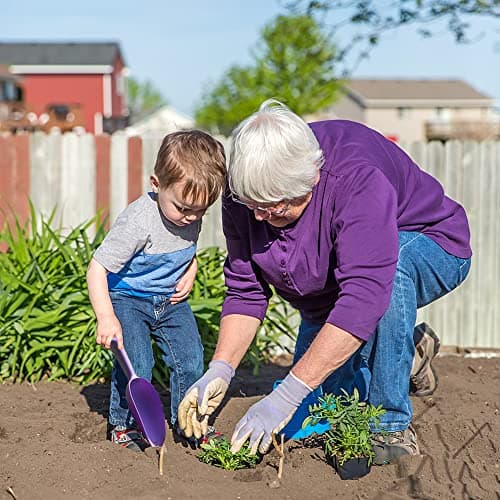 Plastic Garden Shovel Plant Hand Trowels 3 Pack Soil Planting Digging Transplanting Multi-Function Beach Sand Pet's Food Scoop Garden Tools