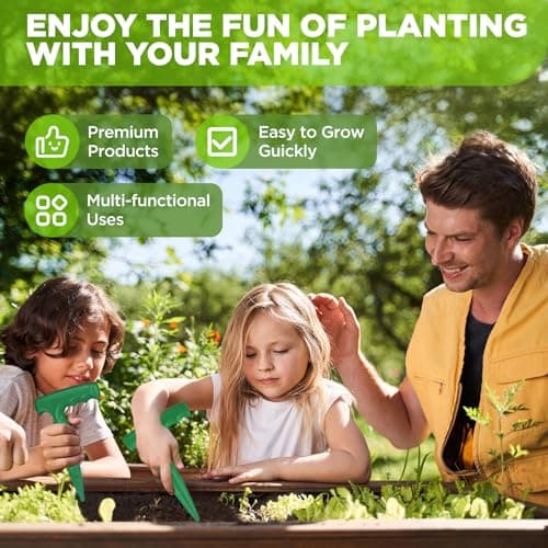 2 Pack Dibbler Gardening Tool with Measurements 6.9 inch Plastic Bulb Planting Tools with Handle Seed Dibber for Planting Bulbs Digging Gardening(Green)
