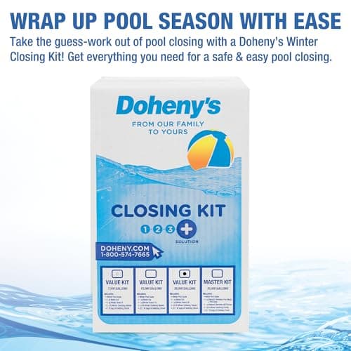 Doheny's Ultimate Pool Closing Kit | Winterizing Chemicals for Above & Inground Pools | Prevents Stains, Rust, Scale & Algae | Treats Up to 15,000 Gallons