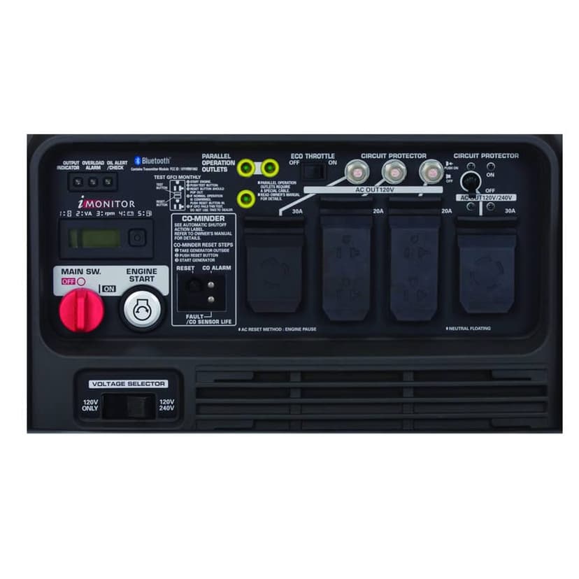 Honda EU7000IS 7,000 Watt Inverter Portable Backup Generator, Super Quiet, Electric Start