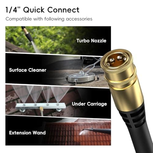 Electric Pressure Washer - 4200 Max PSI 2.5 GPM Power Washer with 4 Quick Connect Nozzles, Foam Cannon, 1800-Watt High Pressure Washer for Cars, Decks, Driveways, Home, Patios