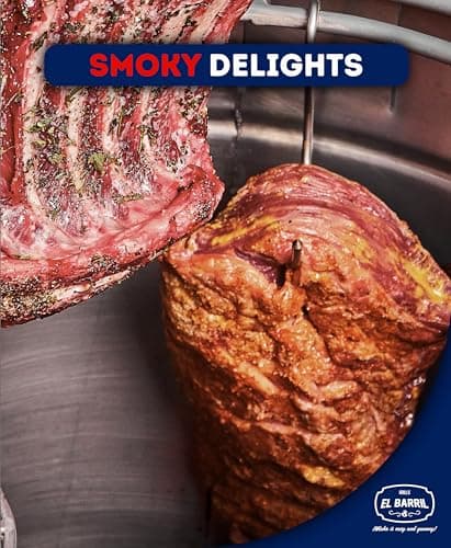 Grill & Smoker Barrel (MEDIUM)| 100% Stainless Steel Barrel | You can Grill, Smoke, Roast & Bake| Smokeless, Even Heat Distribution & Perfect Preservation for Your Meats, Charcoal