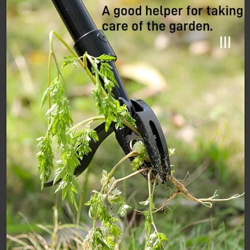 Weed Puller Tool，Stand Up Weed Puller Tool，Weeding Artifact Uprooting Equipped with a shovel，Easily Remove Weeds Effortlessly Without The Need to Tug, Bend, Garden weeding tools. (Stainless Steel)