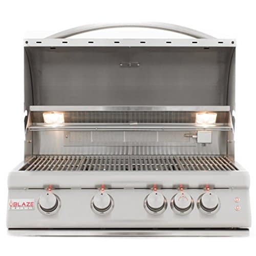 Blaze LTE 32-Inch 4-Burner Built-In Natural Or Propane Gas Grill With Rear Infrared Burner & Grill Lights - BLZ-4LTE-NG Or BLZ-4LTE-LP - (32" Propane)
