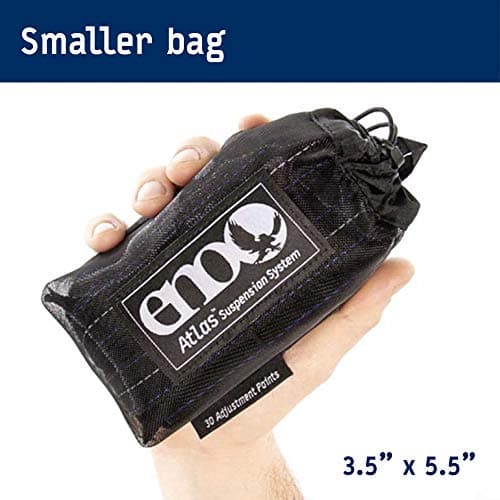ENO Atlas Suspension System - Tree Strap for Hammock - Accessories for Camping, Hiking, and Backpacking - Black/Royal
