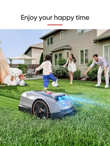 Sunseeker X3 Plus Robot Lawn Mower no Wire,0.3 Acre/13,000 Sq. Ft,Smart APP Control, AI & RTK Navigation, 6 Muti-Zone, Path Planning, for Small/Medium Yards