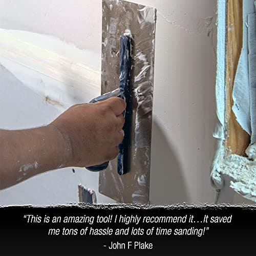 LEVEL5 11.5" x 4.75" 0.7 MM Flat Drywall Trowel | Triple-Hardened Stainless Steel, High-Impact Handle | Sheetrock Gyprock Wall-Board Plasterboard | 4-960