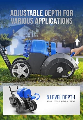 Sidewalk Edger Lawn Tool Gas 31cc WB31CCED, Blue