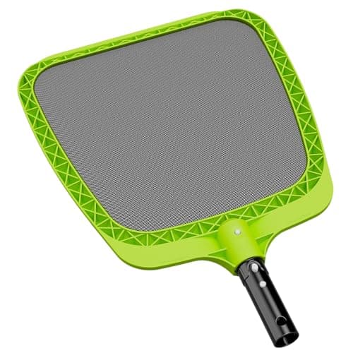 Sepetrel Pool Skimmer Net - Professional Heavy Duty Reinforced Frame Nylon Flat Leaf Rake Net,for Spa Pond Swimming Pool, Cleaning Supplies and Accessories, (Pole Not Included)