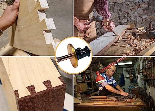 YOSELIN Wheel Marking Gauge,2 Wheel Cutter,Wood Scribe Tool,Marking Tool,Woodworking Gauges,Marking Guide,Woodworking Tools Scriber for Woodworking,Both in English and Metric Units.