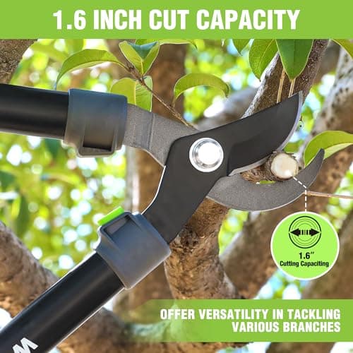 WORKPRO 27" Garden Bypass Lopper and Tree Trimmer, Heavy Duty Branch Cutter with 1.6" Cutting Capacity, Designed with SK5 Sharp Blade and Ergonomics Handles