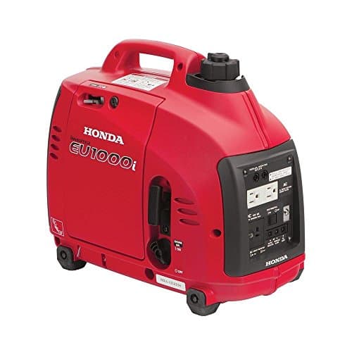 Honda Super Quiet Gasoline Portable Generator with Inverter (EU1000T1A 1000Watt with Eco-Throttle and Oil Alert)Q
