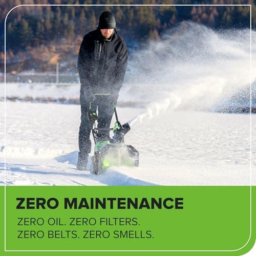 Greenworks 40V (75+ Compatible Tools) 16” Cordless Snow Blower, 5.0Ah Battery and Charger Included, SN40B410