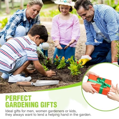 WORKPRO 12.5" Weeder Puller Tool with Wood Handle, 4-in-1 Polished Stainless Steel Garden Trowel, Hori Hori Garden Knife for Easy Weeder Removal, Planting, Weeding, Small Gardening Hand Tools