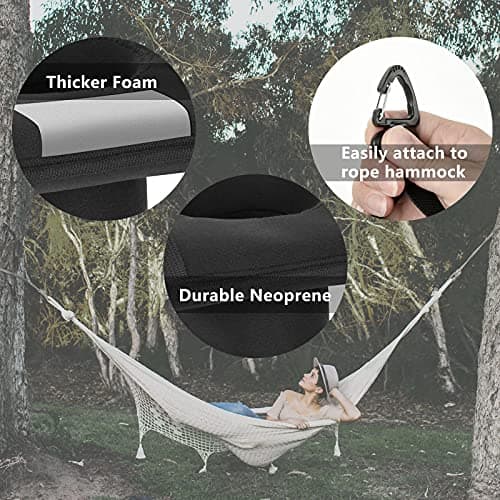 Xxerciz Neoprene Hanging Drink Holder for Rope Hammocks Hammock Chairs Lounge Chairs Outdoor Rope Hammock Accessory Foam Cup Holder