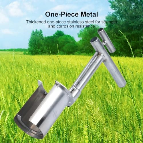 Garden Barrel Transplanter, 2025 New Plant and Fruit Tree Seedling Transplanter, Stainless Bulb Planter Tool for Transplanting, Planting, Hand Seedling Transplanter Garden Digging Tool (1 PCS)