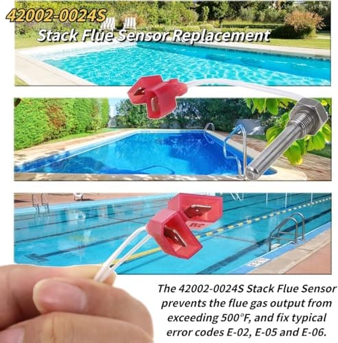 Pool Heater Repair Kit Includes Stack Flue Sensor, Thermistor & Switch for Pentair MasterTemp & Max-E-Therm Pool Heaters Replace# 42002-0024S, 42001-0053S, 42001-0060S, 42002-0025S, 42001-0063S