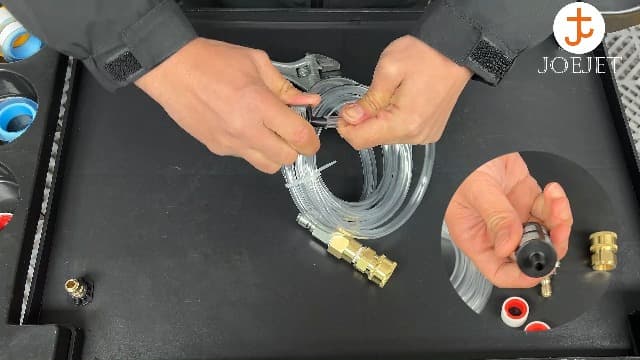 JOEJET Downstream Injector for Pressure Washer, Fixed Chemical Injector Kit with 3/8 Inch Quick Connect, 3-5 GPM