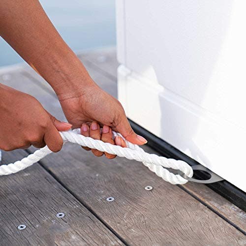 Lifetime 60348 Marine Dock, 130 Gallon Deck Box, Arctic White