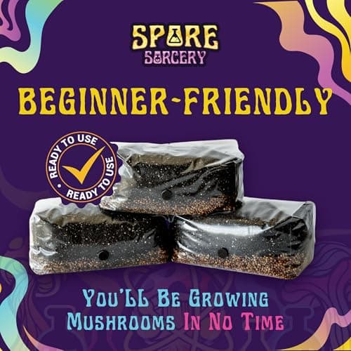 Jumbo All-in-One Mushroom Grow Bag | 6 lb Mushroom Grow Kit | Grows Like Magic | Spores Not Included | Grow Mushrooms at Home | Mushroom Grow Kit | Sterilized Grain with Substrate
