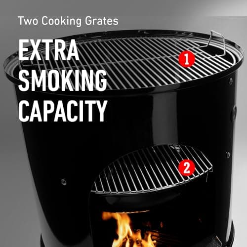Weber 22-inch Smokey Mountain Cooker, Charcoal Smoker