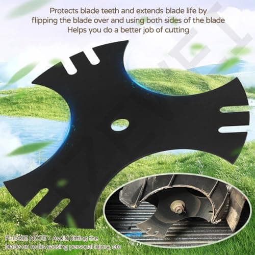 3 Pcs Universal 9" x 9" (1/2 inch Hole) Edger Blade, 3-Side Edger Star Blade for Craftsman Walk Behind Edger, Mclane 2059, Also for Power Trim Edgers Tru-Cut Edgers King Lawn Edgers