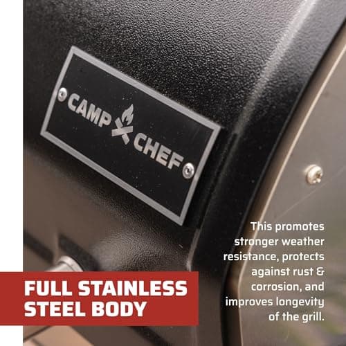 Camp Chef Woodwind 36 Pellet Grill - Stainless Steel Barbecue Grill with WiFi Connectivity - Compatible with Sidekick Barbecue Accessories - 1236 sq in Total Rack Area