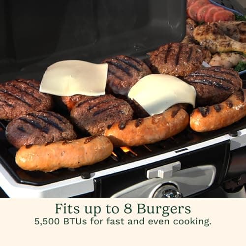 Cuisinart CGG-180TB Portable Propane, Petit Gourmet Tabletop Gas Grill, Black