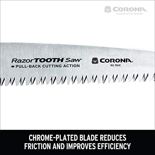 Corona RS 7041 Razor Tooth Folding Saw, 7-Inch Blade , Red
