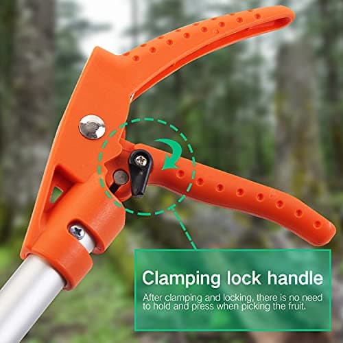 KSEIBI 143010 Long Reach 3.5 ft (1.0m) Cut & Hold Bypass Pruner - Lightweight Aluminum, Rust-Resistant, Ergonomic Grip, 1/4" Max Cut - Ideal for Precision Gardening & Pruning