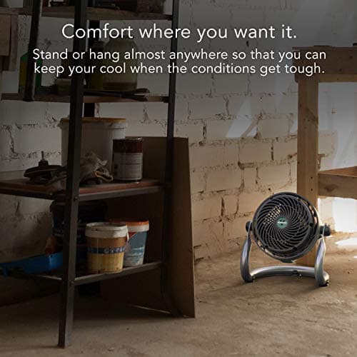 Vornado EXO51 Heavy Duty Air Circulator Shop Fan with IP54 Rated Dustproof and Water-Resistant Motor, Green, CR1-0389-17, Medium