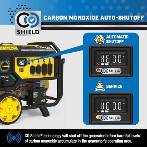 Champion Power Equipment 9375-Watt Dual Fuel Portable Generator with Electric Start and CO Shield