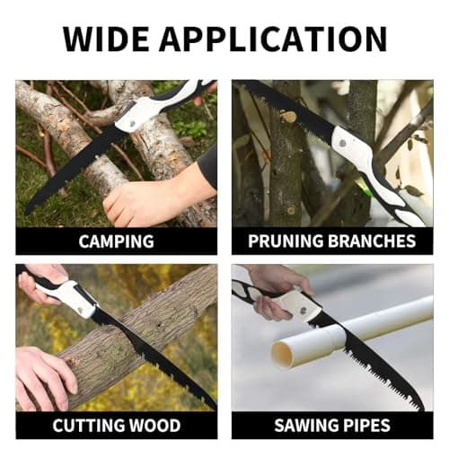 Premium Folding Saw - Ideal for Tree Trimming, Wood Cutting, Gardening, Camping & Hiking