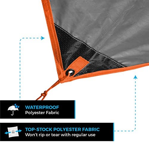 Bear Butt Hammock Rain Fly & Camping Tarp - 11 x 9 ft Ultralight Waterproof Tarp for Hammock & Tent Camping - Easy to Set Up