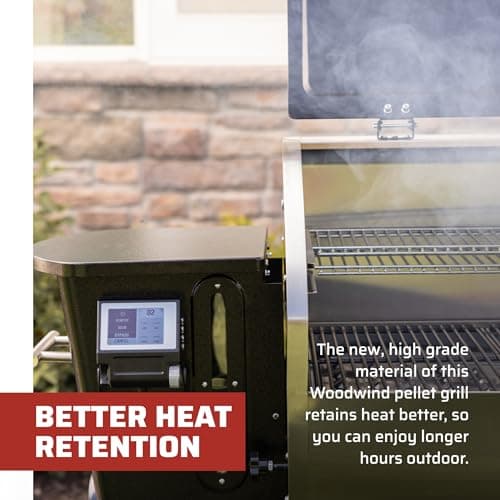 Camp Chef Woodwind 36 Pellet Grill - Stainless Steel Barbecue Grill with WiFi Connectivity - Compatible with Sidekick Barbecue Accessories - 1236 sq in Total Rack Area