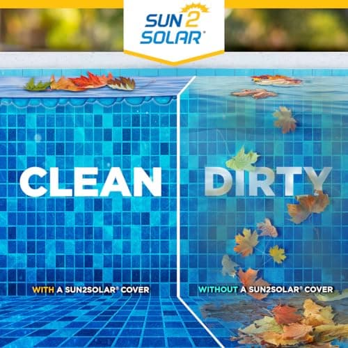 Sun2Solar Blue 18 ft Round Pool Solar Cover | 800 Series | Heat Retaining Blanket for Above Ground & Inground Swimming Pools | Use The Sun's Natural Energy to Heat Pool | Bubble Heating Blankets