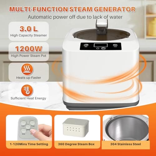 TOREAD Portable Infrared Steam Sauna with 660nm Red Light Therapy Saunas for Home,Red Light Sauna with 3L 1200W Steamer, Adjustable Temperature, Timer Setting, Remote Control, Folding Sauna Chair