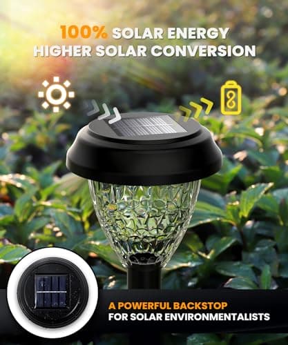 Super Bright Solar Lights for Outside, Up to 12H Solar Lights Outdoor Waterproof, 8 Pack Outdoor Lights Decorative, Garden Lights Dusk to Dawn Auto On/Off,Solar Pathway Lights for Yard,Landscape