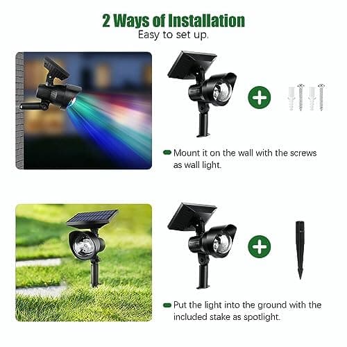 Colorful Solar Christmas RGB Star Projector Outdoor LED Xmas Moving Light Landscape Xmas Decor Lamp Christmas Moving Party Light