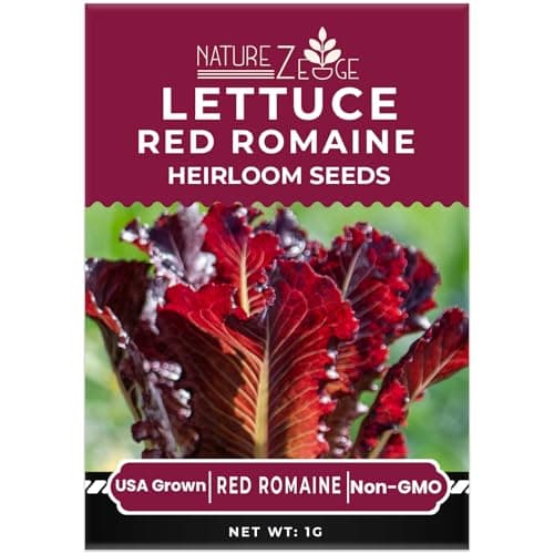 Lettuce Seeds for Planting, Red Romaine Lettuce, Bibb Butter Lettuce, Black Seeded Simpson, Green Ice Iceberg Lettuce, Non-GMO…