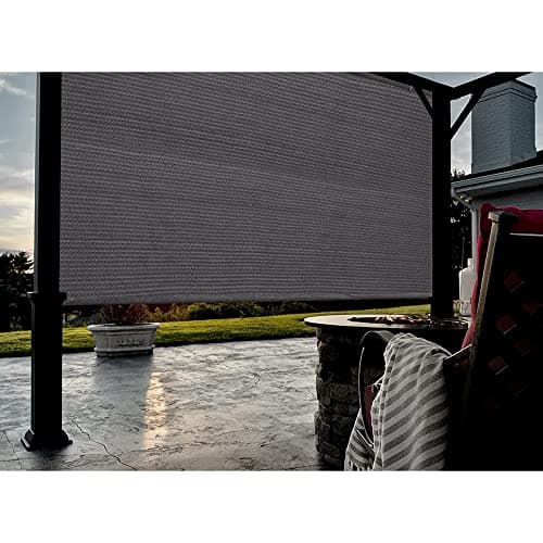 FAIR WIND Shade Cloth 90% Sun Shade Fabric Privacy Screen Shade Cover Patio Canopy with Grommets Shade Net for Garden Outdoor Pergola 6 x 6 FT - Grey