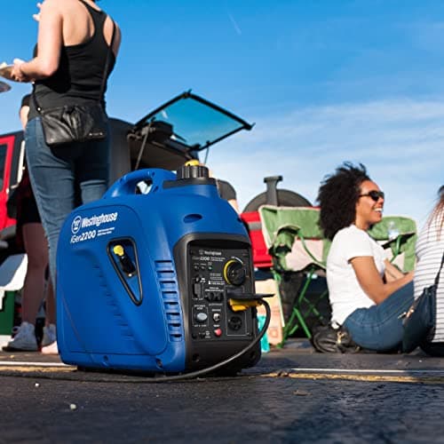 Westinghouse 2200 Peak Watt Super Quiet & Lightweight Portable Inverter Generator, Gas Powered, Parallel Capable, Long Run Time