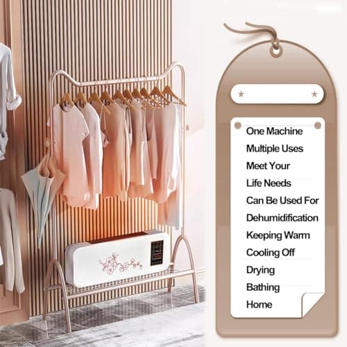 Mini Wall Mounted Air Conditioner Quiet Wall AC Unit For Bedroom 2 In 1 Smart Air Conditioner Cooler And Heater Combo With Remote Control, Portable Air Conditioner For Bedroom, Garage, Nursery