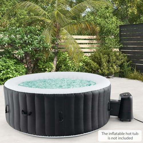 Goplus Electric Heater Pump for Inflatable Hot Tub, 1350W SPA Control Center for Bubble, Filtration & Heating, Water Heater Control with Touch Panel & LED Display, SPA Management System