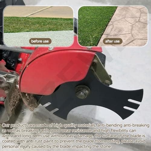 3 Pcs Universal 9" x 9" (1/2 inch Hole) Edger Blade, 3-Side Edger Star Blade for Craftsman Walk Behind Edger, Mclane 2059, Also for Power Trim Edgers Tru-Cut Edgers King Lawn Edgers